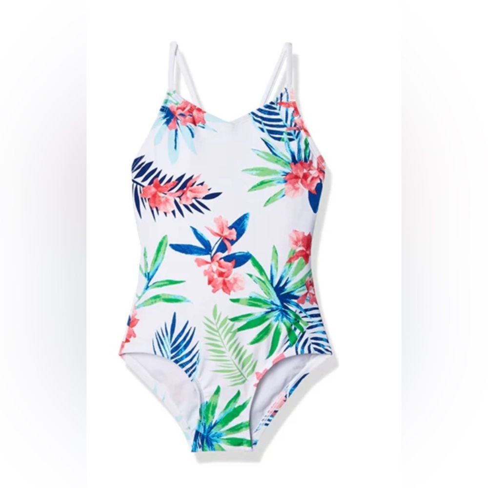 KANU SURF GIRLS LEONIE V-NECK 1-pc SWIMSUIT SIZE 14 NWOT